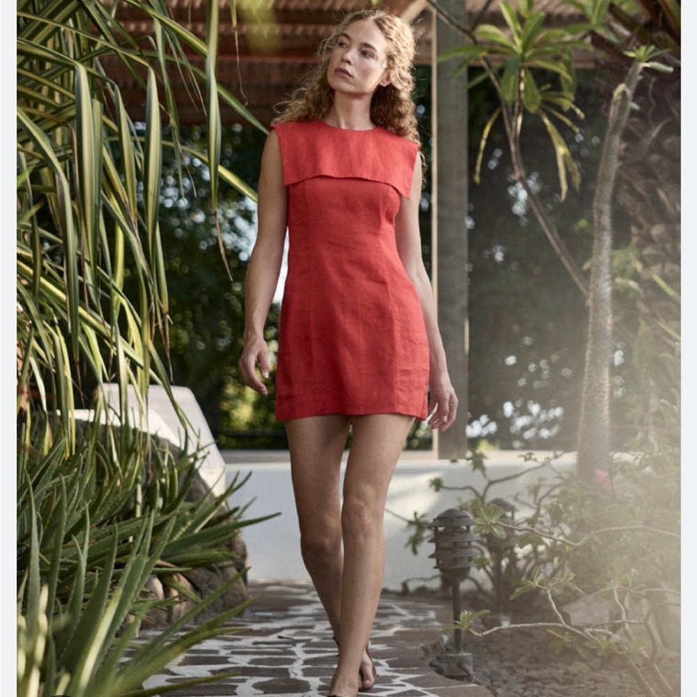 Doen Monroe Sailor Dress in Carmine